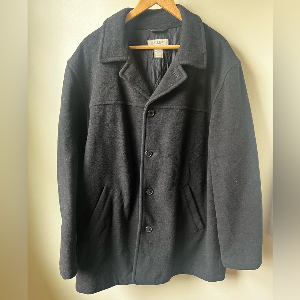 J CREW Quilted Wool University Jacket Thinsulate Academia Classic‎ Minimalist L